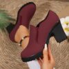 Newness Effortless Chic Chunky Heel Pumps in beige Stylish and comfortable heels perfect for any occasion