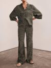 Effortless style meets ultimate comfort with the Newness Striped Shorts Set This chic two piece set features a stylish striped pattern perfect for any occasion