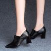 Newness City Chic Black Block Heel Pumps Elevate your style with these comfortable and versatile black pumps perfect for any occasion