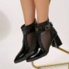 Newness Metropolitan Pointed Block Heel Boots Chic and comfortable pointed toe boots with a block heel perfect for the modern woman
