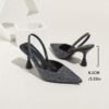 Sparkle and shine in the Newness Luminous Nights Glitter Stiletto Heels These comfortable and glamorous heels are perfect for any special occasion