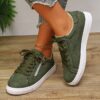 Newness Effortless Chic Green Flannel Sneakers Breathable and comfortable green flannel sneakers perfect for everyday wear Showcasing stylish design and superior comfort