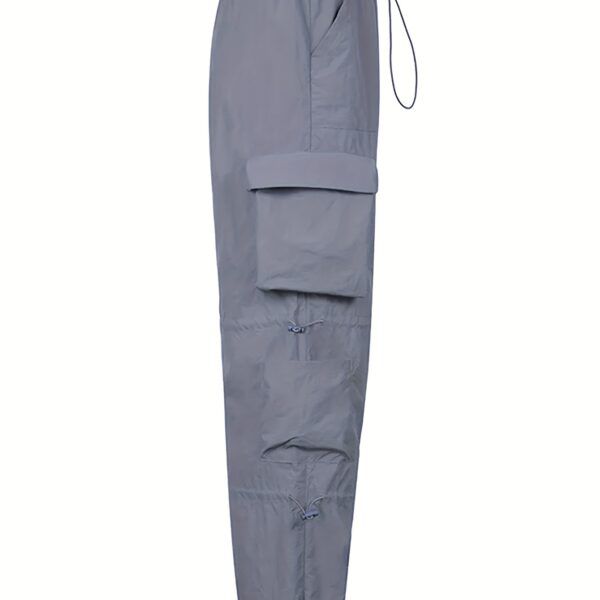 Model wearing stylish baggy NVFelix casual overalls showcasing the comfortable relaxed fit and Y2K inspired design