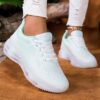 Newness Cloudwalk Mint Mesh Sneakers Breathable mint green mesh sneakers perfect for summer showcasing lightweight design and stylish look