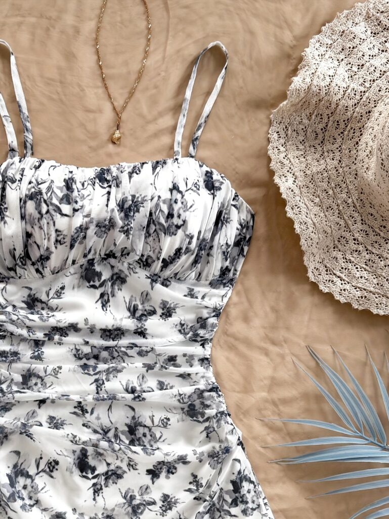 Effortlessly chic Newness Summer Breeze Floral Print Dress, perfect for summer outings.