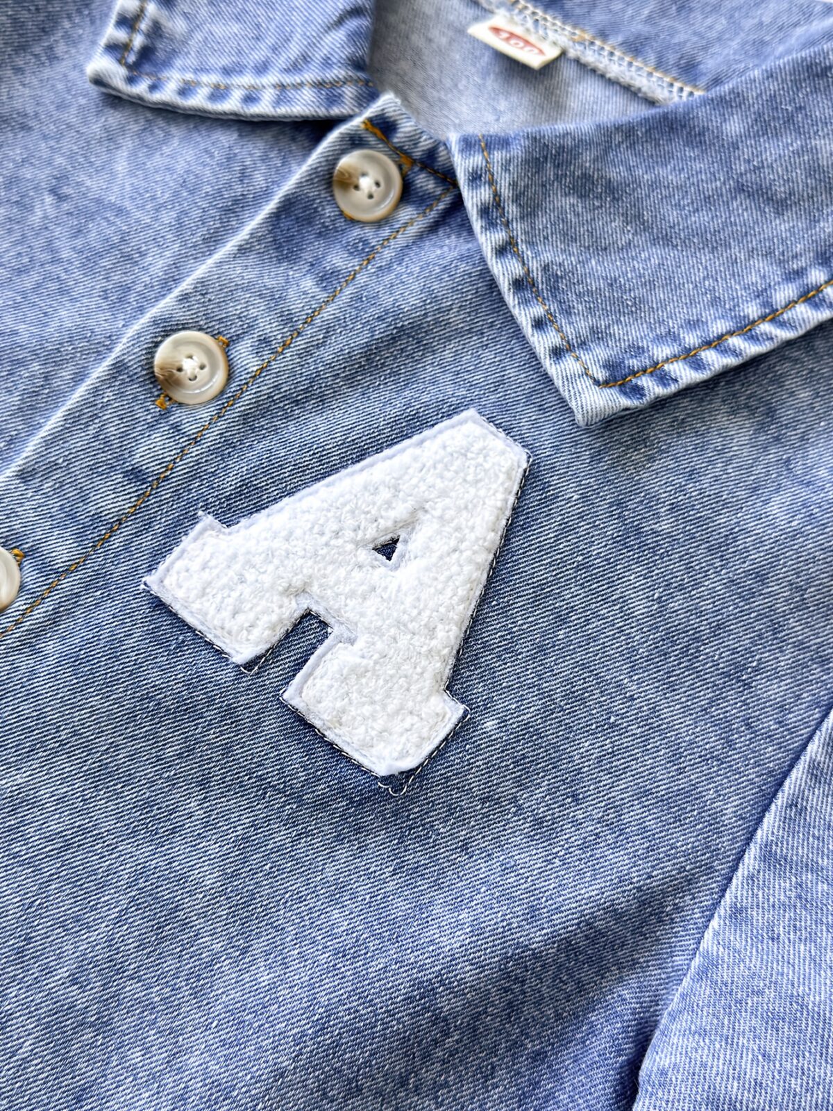 Stylish boys faux denim set perfect for outdoor play Two piece outfit in shades of denim ideal for spring and autumn adventures Durable and easy care