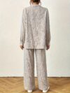 Effortless Chic Solid Color Pants Set in autumnal hues perfect for a stylish and comfortable fall look