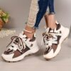 Newness Aura SX Thick Soled Casual Sneakers Chic comfortable sneakers in a retro modern design Perfect for fashion forward women