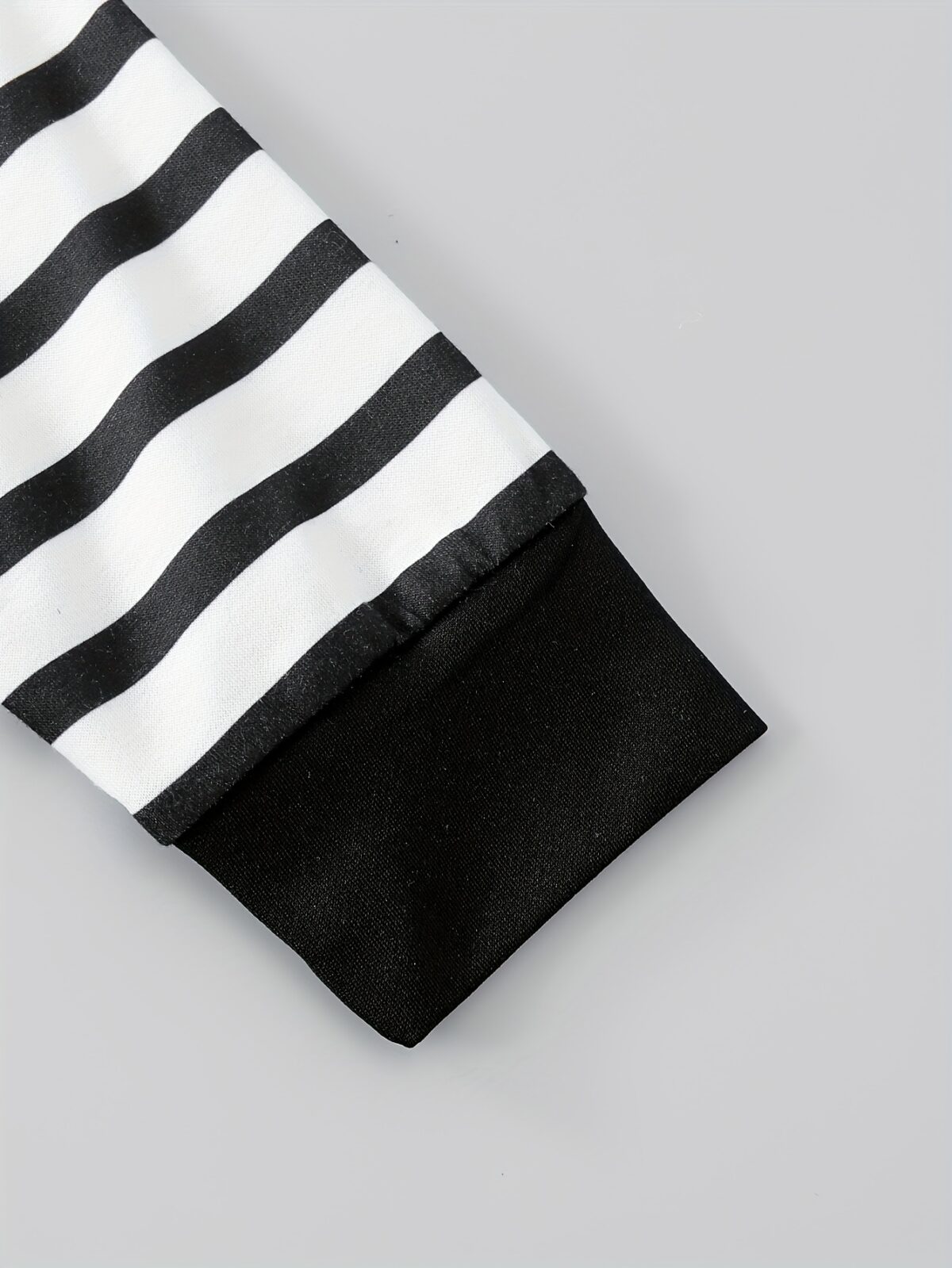 Stylish boys striped patchwork set in color block design perfect for spring and autumn Comfortable and fashionable