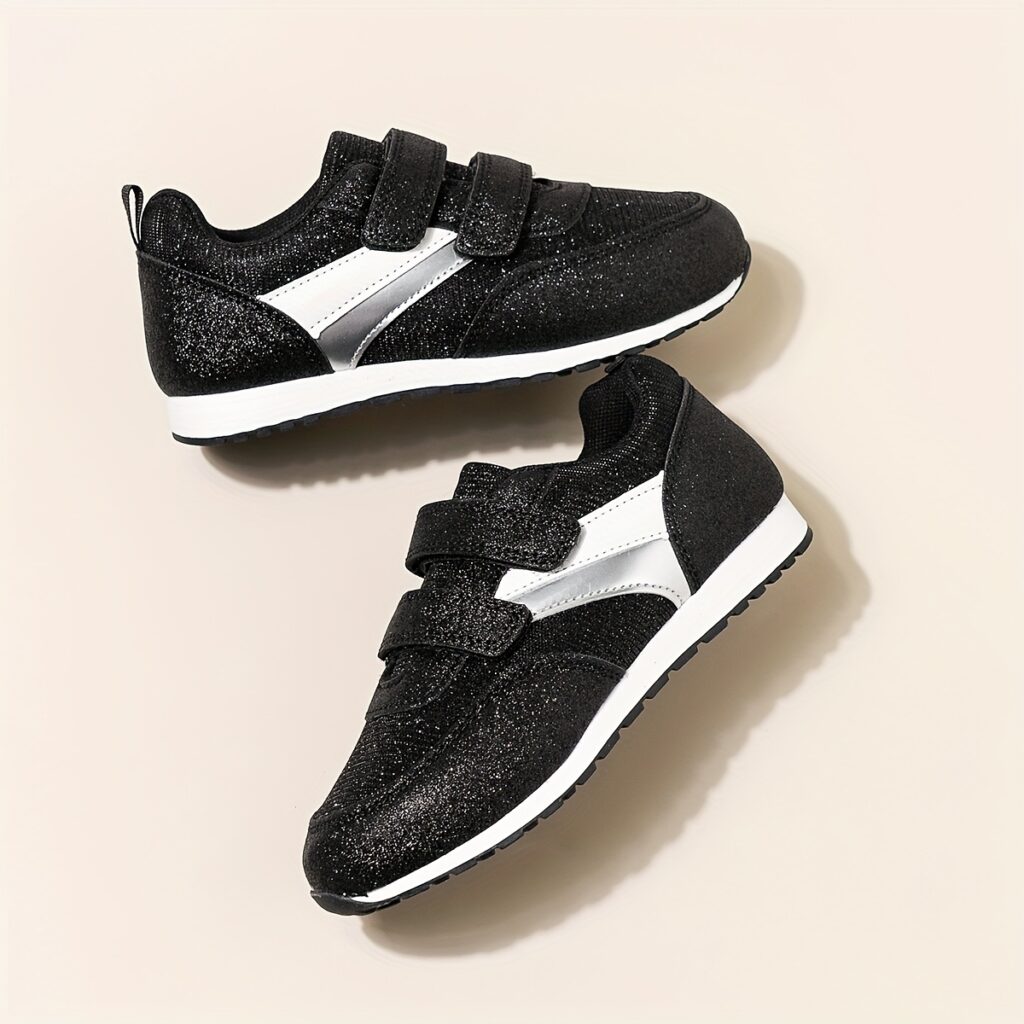 Active Ace Kids' Lightweight Running Shoes in [color] with quick-on closure, showcasing breathable fabric and cushioned sole.