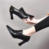 Newness City Chic Black Block Heel Pumps Elevate your style with these comfortable and versatile black pumps perfect for any occasion