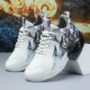 Womens CloudKnit Breathable Knit Sneakers by Newness in white showcasing the comfortable knit upper and modern design Perfect for everyday wear