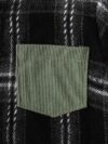 Stylish boys plaid hooded set perfect for spring and fall adventures Durable polyester trendy plaid design and practical pocket