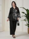 Embrace the autumn season in style with Newnesss Autumn Bloom Floral Print Set This chic two piece ensemble features a soft polyester fabric and a beautiful floral print perfect for effortless autumn fashion