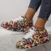 Newness Cityscape Printed Casual Sneakers Elevate your street style with these breathable and chic sneakers perfect for all day wear Featuring a stylish cityscape print