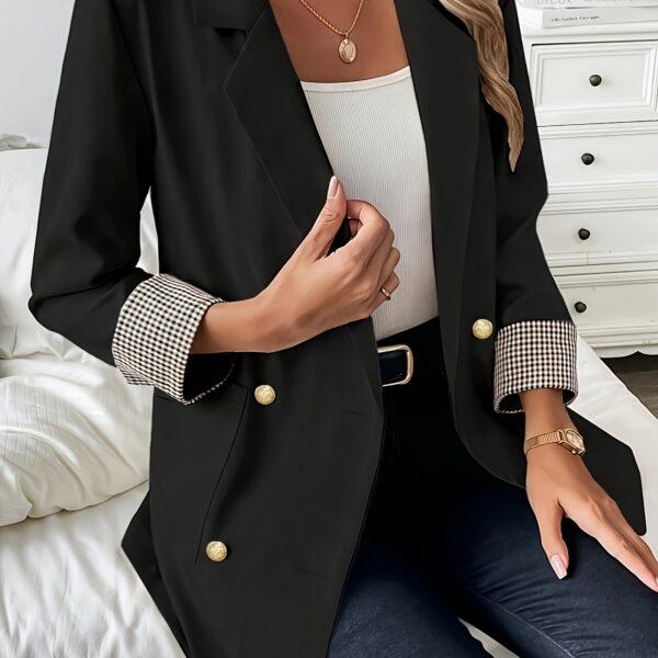 Womens Elegant Blazer Executive Collection Flattering H silhouette long sleeves perfect for work or special occasions
