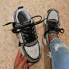 Newness Nova Sparkle Rhinestone Platform Sneakers Elevate your style with these chic durable platform sneakers featuring dazzling rhinestones Perfect for any occasion