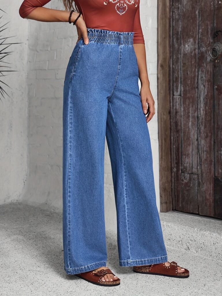 The Dubai High-Waisted Straight Jeans: Flattering, comfortable, and effortlessly chic jeans for women.