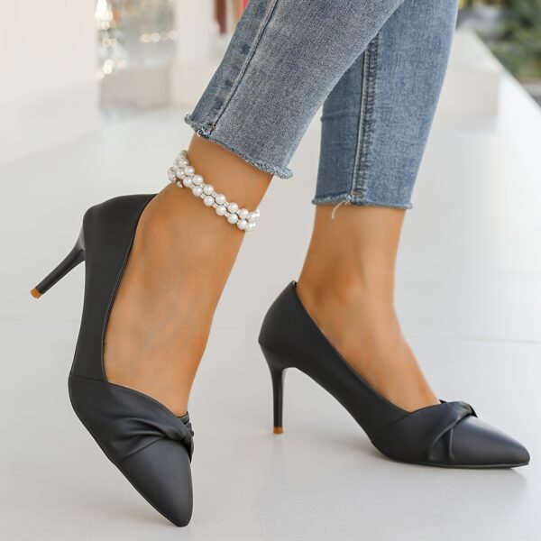 Newness' Dubai Nights Pointed Toe Stilettos: Elevate your style with these chic, all-season pointed-toe stilettos, perfect for any occasion.