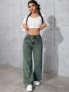 Newness Effortless Chic Wide Leg Jeans A model effortlessly rocks our wide leg jeans perfect for any season