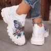 Newness Enchanted Bloom Floral Butterfly Sneakers Lightweight breathable sneakers adorned with a vibrant floral butterfly print perfect for any occasion
