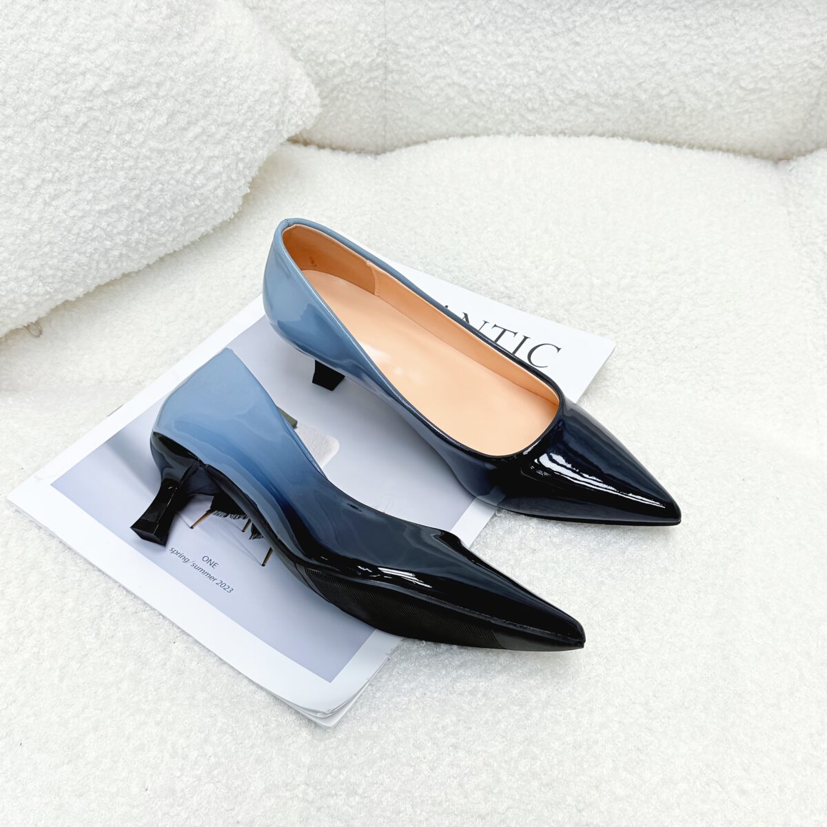 Newness Gradient Mary Jane Heels Chic pointed toe pumps in a gradient color design perfect for elevating any outfit