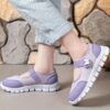 Pastel purple and white Twinkle Toes Girls Magical Closure Sneakers showcasing their comfortable design and easy onoff feature Ideal for school play or dance