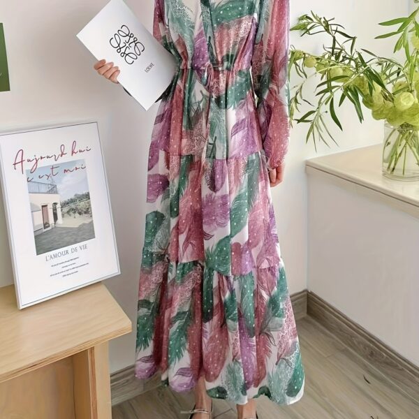 Effortlessly chic Newness Summer Breeze floral print maxi dress, perfect for any occasion.