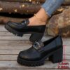 Newness Petite Chunky Heels Comfortable and stylish chunky heels perfect for adding height and confidence to any outfit