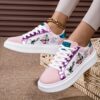 Newness Pastel Dream Butterfly Print Sneakers Chic and comfy pastel sneakers with a beautiful butterfly print perfect for spring