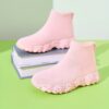 Bloom Burst Girls Slip On Floral Sneakers   Trendy floral sneakers for girls featuring breathable mesh soft EVA sole and cushioned insole Perfect for casual wear light running and daily activities