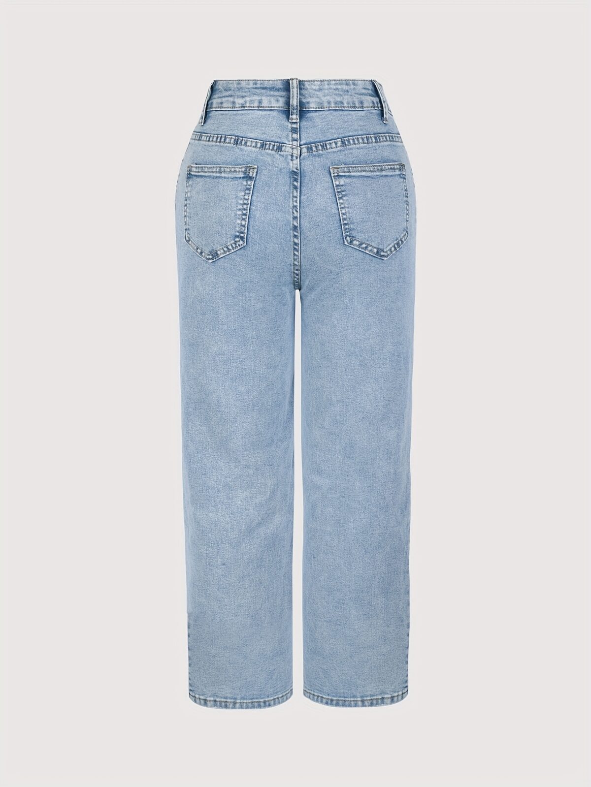 Effortless Chic Wide Leg Jeans by Newness in vintage washed denim showcasing a flattering wide leg silhouette and comfortable fit