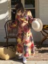 Casablanca Abstract Print Maxi Dress in flattering maxi length showcasing a unique abstract print