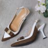 Newness Dubai Nights Two Tone Stiletto Heels Elevate your style with these sophisticated comfortable two tone stiletto heels perfect for any occasion