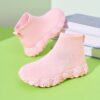 Bloom Burst Girls Slip On Floral Sneakers   Trendy floral sneakers for girls featuring breathable mesh soft EVA sole and cushioned insole Perfect for casual wear light running and daily activities