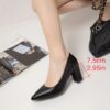 Newness Milan Pointed Toe Pumps in classic black showcasing their elegant silhouette and comfortable design Perfect for work or a night out