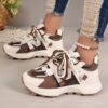 Newness Aura SX Thick Soled Casual Sneakers Chic comfortable sneakers in a retro modern design Perfect for fashion forward women