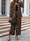 The Newness Milan Luxe Leopard Print Set A chic and effortlessly stylish two piece set perfect for work or weekend Featuring a luxurious leopard print