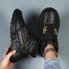 Newness City Chic Black High Top Sneakers Elevate your style with these chic and comfortable black high tops perfect for any season