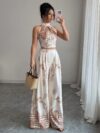 Effortlessly chic Casablanca Printed Resort Set from Newness perfect for your next getaway This two piece set features a vibrant print and relaxed fit