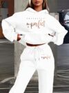 The Newness Perfectly Imperfect Casual Loungewear Set A stylish and comfortable loungewear set perfect for relaxing at home Features a relaxed fit and subtly imperfect details for added charm
