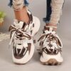 Newness Aura SX Thick Soled Casual Sneakers Chic comfortable sneakers in a retro modern design Perfect for fashion forward women