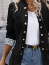 City Chic Womens Tweed Blazer in classic tweed perfect for work or a special occasion Model showcases the blazers sophisticated fit and style