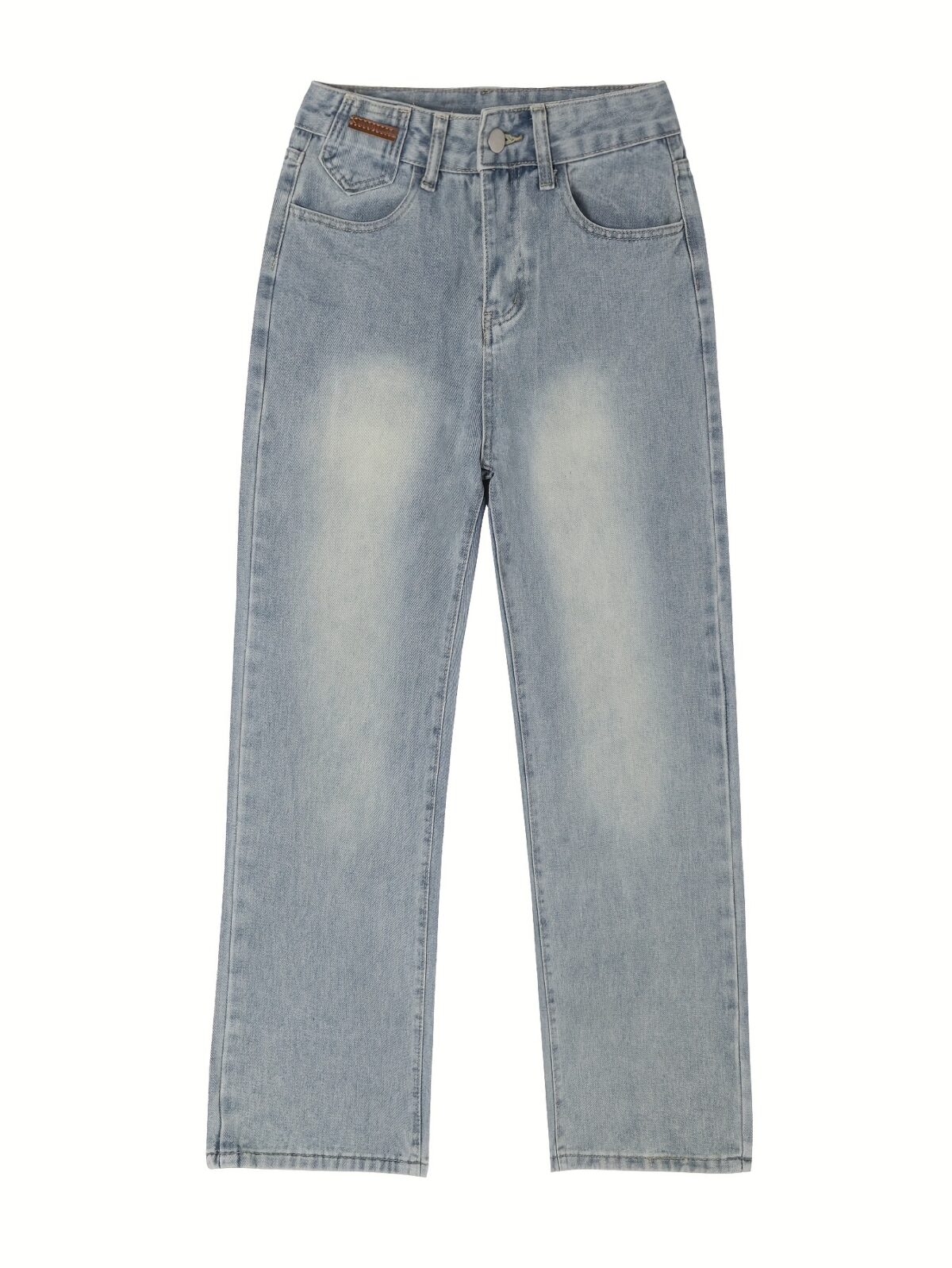 Model wearing Newness Dubai Nights High Waist Wide Leg Jeans showcasing the flattering high waist and wide leg silhouette The jeans are a versatile dark wash perfect for both day and night
