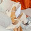 Newness Etoile Chic Beige Mary Jane Heels Elegant beige mary jane heels showcasing a chic and versatile design perfect for any occasion