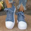 Newness Urban Edge High Top Sneakers in stylish grey showcasing breathable fabric and durable construction perfect for any season