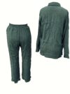 Newness Effortless Chic Two Piece Pant Set in luxurious polyester Flattering silhouette perfect for any occasion