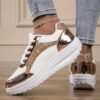 Newness Stardust Shimmer Glittery Casual Sneakers Comfortable and stylish sneakers with a glittery finish Perfect for casual wear