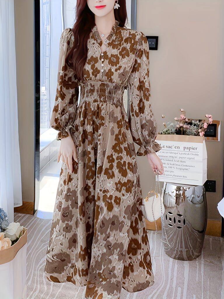 Effortlessly chic Newness Casablanca Floral Print Maxi Dress, perfect for spring and summer occasions.