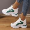 Newness Elevated Chunky Dad Sneakers in white showcasing breathable mesh upper chunky sole and overall comfort